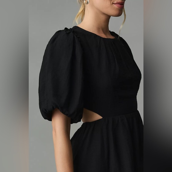 Anthropologie Open Back Puff Sleeve Mini Dress - Picture 11 of 11